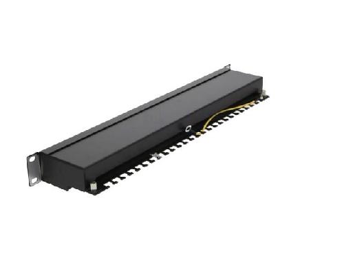 Cable - Connectique Pour Peripherique Panneau raccordement RJ45 male Cat.6 24 ports - noir