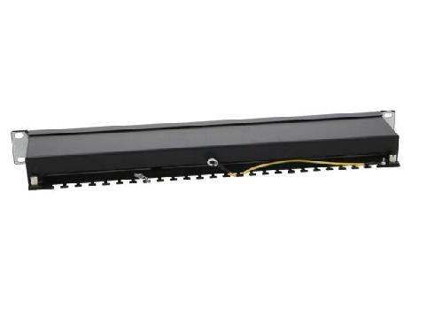 Cable - Connectique Pour Peripherique Panneau raccordement RJ45 male Cat.6 24 ports - noir