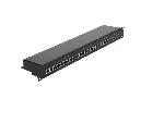 Cable - Connectique Pour Peripherique Panneau raccordement RJ45 male Cat.6 24 ports - noir