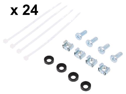 Cable - Connectique Pour Peripherique Panneau raccordement RJ45 male Cat.6 24 ports - noir