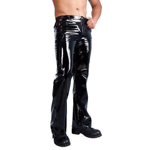 Pantalon en vinyl - Noir - Taille M