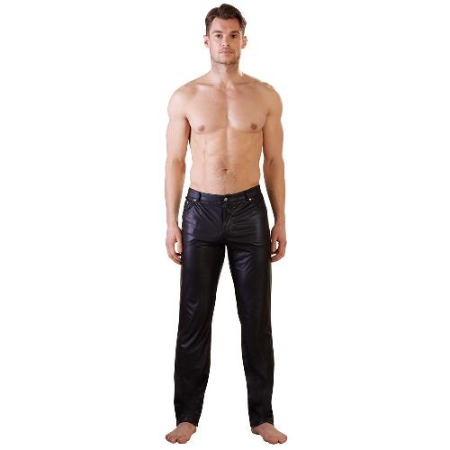 Pantalon Noir Mat Coupe Jean - L