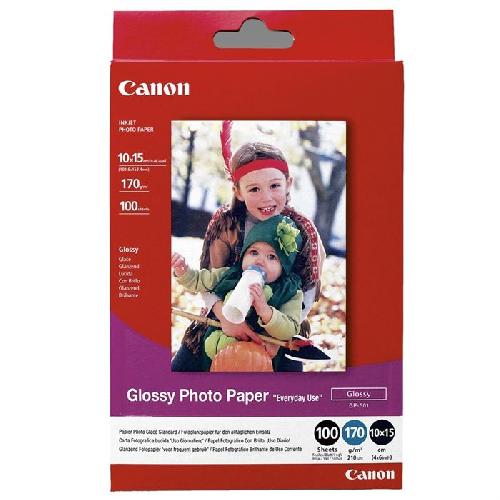 Papier Photo Papier photo glacé Canon GP-501 - 10x15cm - 210g - 100 feuilles