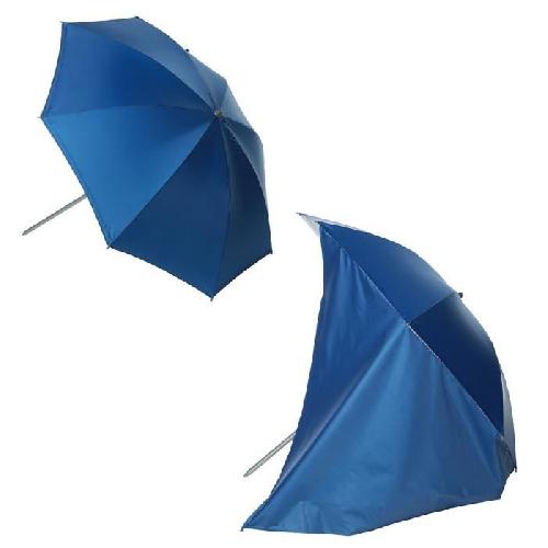 Parasol - Abri De Plage - Tente De Plage Parasol paravent plage polyester anti UV - 22-25 180cm - Bleu