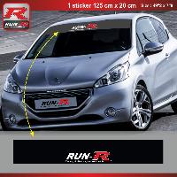 Pare-soleil Adhesifs Sticker pare-soleil Run-R 009PN Racing 125x20cm - Run-R