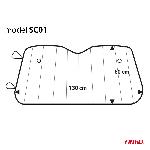 Pare-soleil - Bande Solaire - Film Solaire Pare-Soleil Souple 130X60Cm ? Fixation Par Ventouses