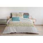 Parure de couette HOME LINGE PASSION Nat - 3 Pcs - 260 x 240 - 100% Coton 57 Fils - Miel