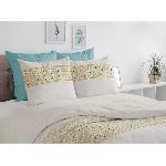 Parure De Couette Parure de couette HOME LINGE PASSION Nat - 3 Pcs - 260 x 240 - 100% Coton 57 Fils - Miel