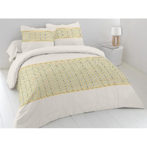 Parure De Couette Parure de couette HOME LINGE PASSION Nat - 3 Pcs - 260 x 240 - 100% Coton 57 Fils - Miel