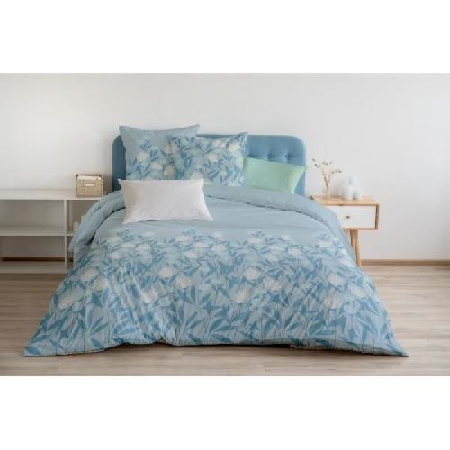 Parure De Couette Parure de couette HOME LINGE PASSION Tempete Florale - 3 Pcs - 240 x 260 - 100% Coton 57 Fils - Bleu