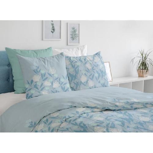 Parure De Couette Parure de couette HOME LINGE PASSION Tempete Florale - 3 Pcs - 240 x 260 - 100% Coton 57 Fils - Bleu