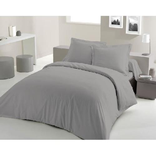 Parure De Couette PARURE DE COUETTE LOVELY HOME - 240x260 cm - 100% COTON - GRIS CLAIR