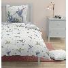 Parure De Couette Parure de couette ROUPILLON Paradise - 2 Pcs - 140 x 200 - 100% Coton - Bleu