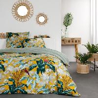 Parure De Couette Parure de lit - TODAY - Sunshine - Jaune - 100% Coton - 260x240cm