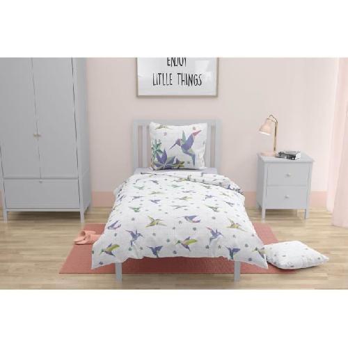 Parure De Couette Parure de couette ROUPILLON Paradise - 2 Pcs - 140 x 200 - 100% Coton - Bleu