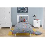 Parure De Couette Parure de couette ROUPILLON Vintage Toys - 2 Pcs - 140 x 200 - 100% Coton - Dark Grey