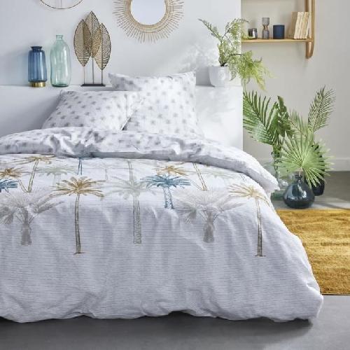 Parure De Couette Parure de lit 2 personnes - TODAY - Sunshine 16.3 - 220 x 240 cm - 100% Coton imprimé