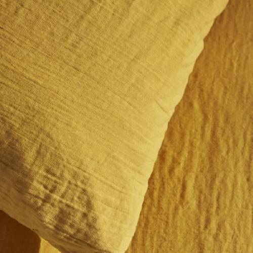 Parure De Couette Parure de lit - TODAY - 123333 - 1 personne - 140x200 cm - Gaze de coton unie - Ocre