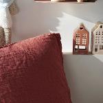 Parure De Couette Parure de lit - TODAY - 123671 - 2 personnes - 260x240cm - Gaze de coton unie - Terracotta