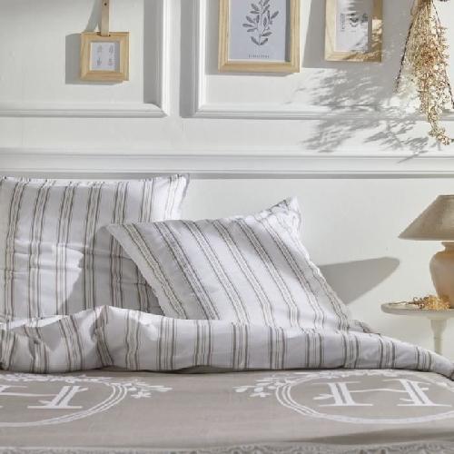 Parure De Couette PARURE DE LIT TODAY - HOUSSE DE COUETTE 220X240 + 2 TAIES D OREILLER 63X63 - 100% COTON 57 fils - Berenice