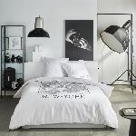 Parure De Couette Parure de lit - TODAY - JAVA - 2 personnes - 240x220 cm - Coton - Imprimé New York - Blanc