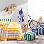 Housse De Couette  Parure de lit - TODAY Summer Stripes - 240x220 cm - 2 personnes - coton imprime raye