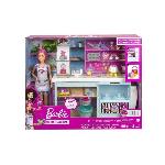 Pasticceria Barbie - MATTEL - HGB73 - Playset avec Accessoires - Blanc