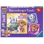 PAT' PATROUILLE Puzzles 3x49 pieces - Charmantes chiennes - Ravensburger - Enfant des 5 ans