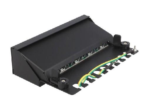 Cable - Connectique Pour Peripherique Patch panel- RJ45- Cat- 6- noir- Nombre de ports- 8