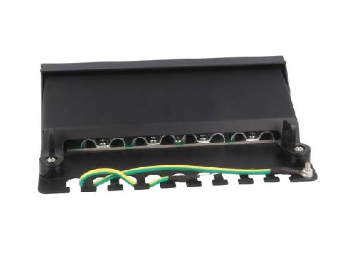 Cable - Connectique Pour Peripherique Patch panel- RJ45- Cat- 6- noir- Nombre de ports- 8