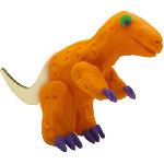 Pâte a modeler - Squelettes de dinosaures en bois - Orange et violet - Pour enfant a partir de 3 ans