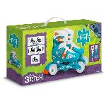 Roller In Line Patins en ligne 2-en-1 - DISNEY - STITCH - 3 roues - Taille 27-30