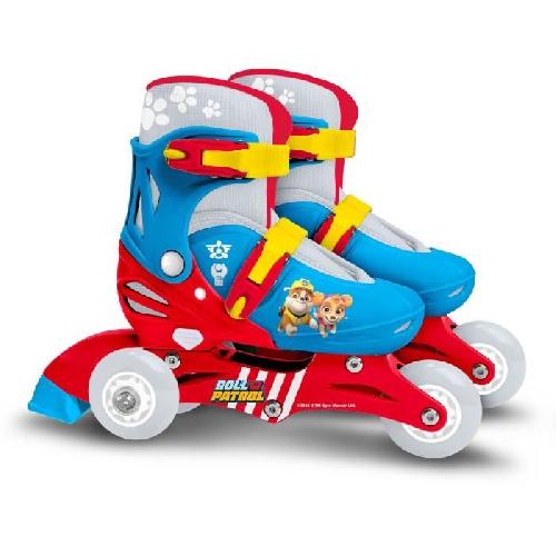 Roller In Line Patins en Ligne two in one - PAW PATROL - PAT PATROUILLE - 3 Roues - Tri skate et Roller in lin - Ajustable taille 27-30