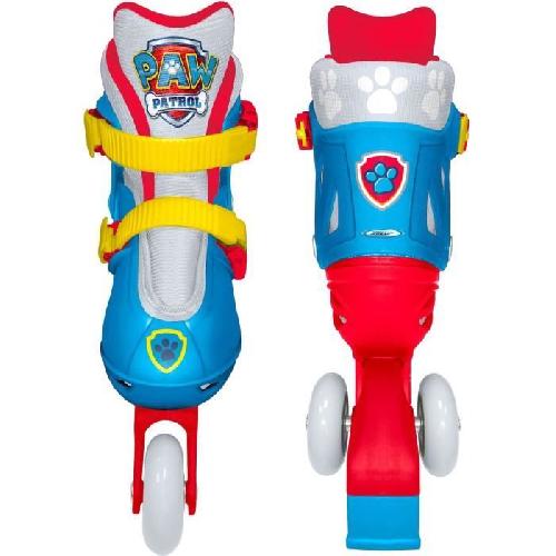 Roller In Line Patins en Ligne two in one - PAW PATROL - PAT PATROUILLE - 3 Roues - Tri skate et Roller in lin - Ajustable taille 27-30