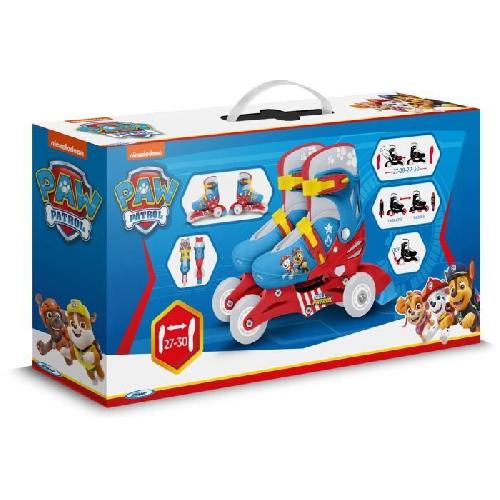 Roller In Line Patins en Ligne two in one - PAW PATROL - PAT PATROUILLE - 3 Roues - Tri skate et Roller in lin - Ajustable taille 27-30