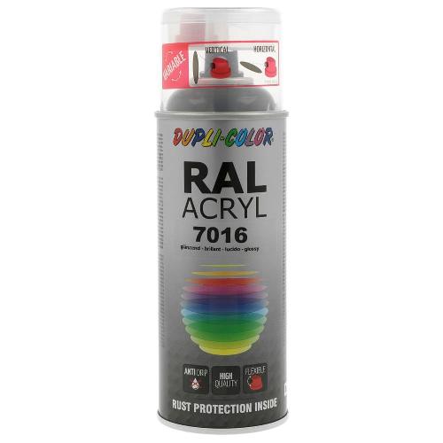 Peinture Auto Peinture Acrylique Ral7016 Brillant 400 Ml Dupli Color Gris anthracite