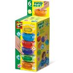 Peinture Gouache Peinture au doigt 6 couleurs x 45ml - SES CREATIVE - Intensite des couleurs et facilite de lavage.