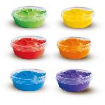 Peinture Gouache Peinture au doigt 6 couleurs x 45ml - SES CREATIVE - Intensite des couleurs et facilite de lavage.