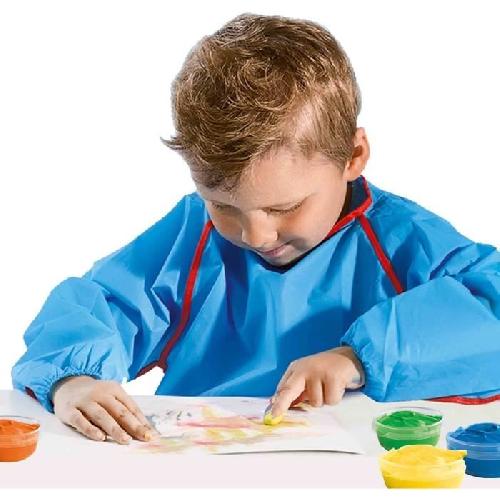 Peinture Gouache Peinture au doigt 6 couleurs x 45ml - SES CREATIVE - Intensite des couleurs et facilite de lavage.