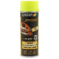 Peinture Auto Peinture Elastomere Pelable Jaune Fluo Motip 400ml Spray Plast