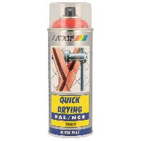 Peinture Auto Peinture orange sang brillant MOTIP RAL2002 400ml -aerosol-