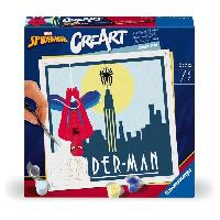 Peinture CreArt 20x20 cm Spider Man. Loisir créatif. 23891. Ravensburger