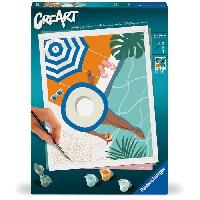 Peinture CreArt 24x30 cm Pool Time. Adulte. Peinture par numéros. 25523. Ravensburger