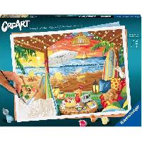 Peinture CreArt 30x40 cm - Cozy Cabana - Série B Numéro d'art - 00020276 - Des 12 ans