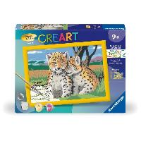 Peinture CreArt Kids 18x24cm Petits léopards. Kit de peinture par numéros Numéro d'Art. Des 9 ans. 25832. Ravensburger