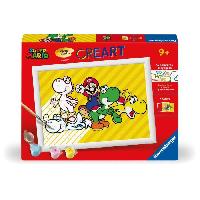 Peinture CreArt Kids 18x24cm Super Mario. Kit de peinture par numéros Numéro d'Art. Des 7 ans. 25529. Ravensburger