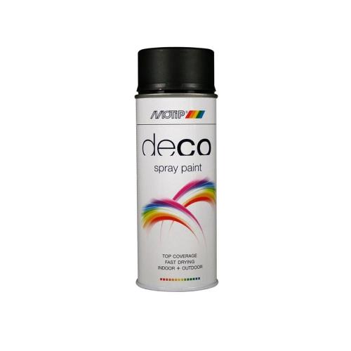 Peinture Auto Peinture Deco Ral9005 Mat Spray 400ml Motip Noir fonce