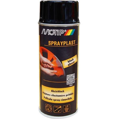 Peinture Auto Peinture elastomere pelable noir brillant 400ml