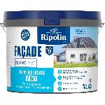 Peinture facade classic 2 en 1 - RIPOLIN - 474646 - Blanc - Mat - 10 L