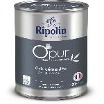 Peinture O'PUR murs. boiseries et radiateurs - RIPOLIN - 472185 - Gris cementite - Satin veloute - 2 L